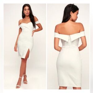 Lulus White Bridal / Bachelorette / Shower Dress